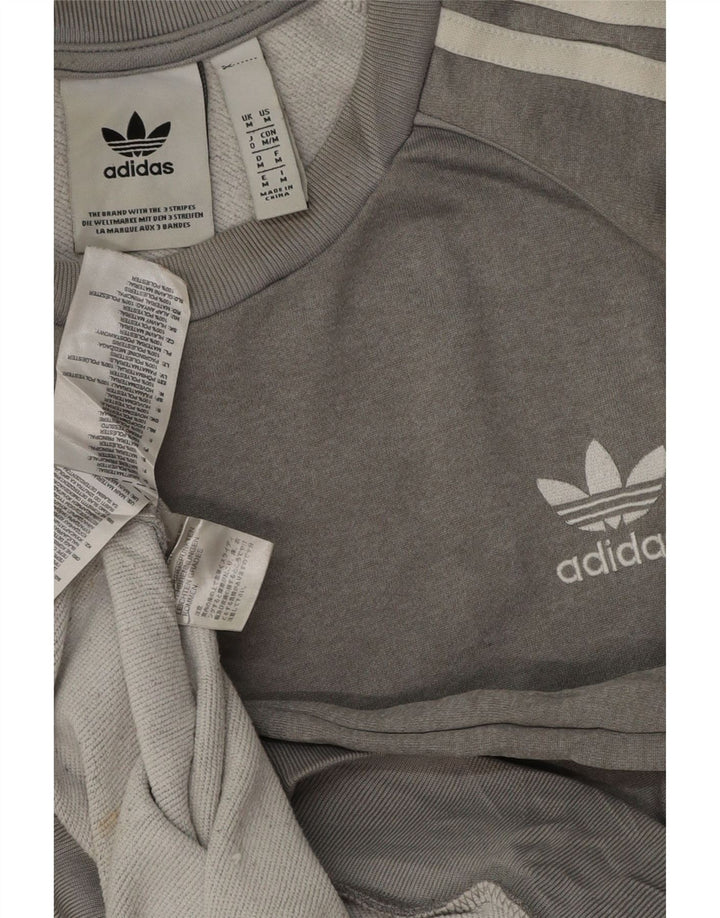 Adidas Herren Sweatshirt Pullover mittelgraues Polyester