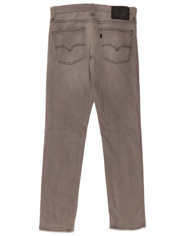 LEVI'S Damen 511 Slim Jeans W30 L32 Graue Baumwolle