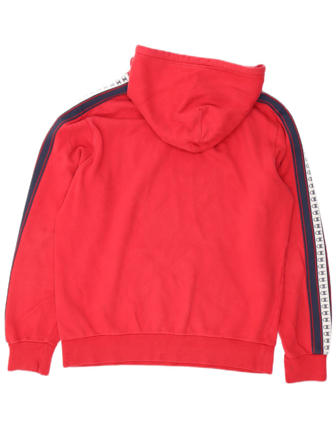 CHAMPION Herren-Kapuzenpullover mit Grafik, groß, rot, Farbblock