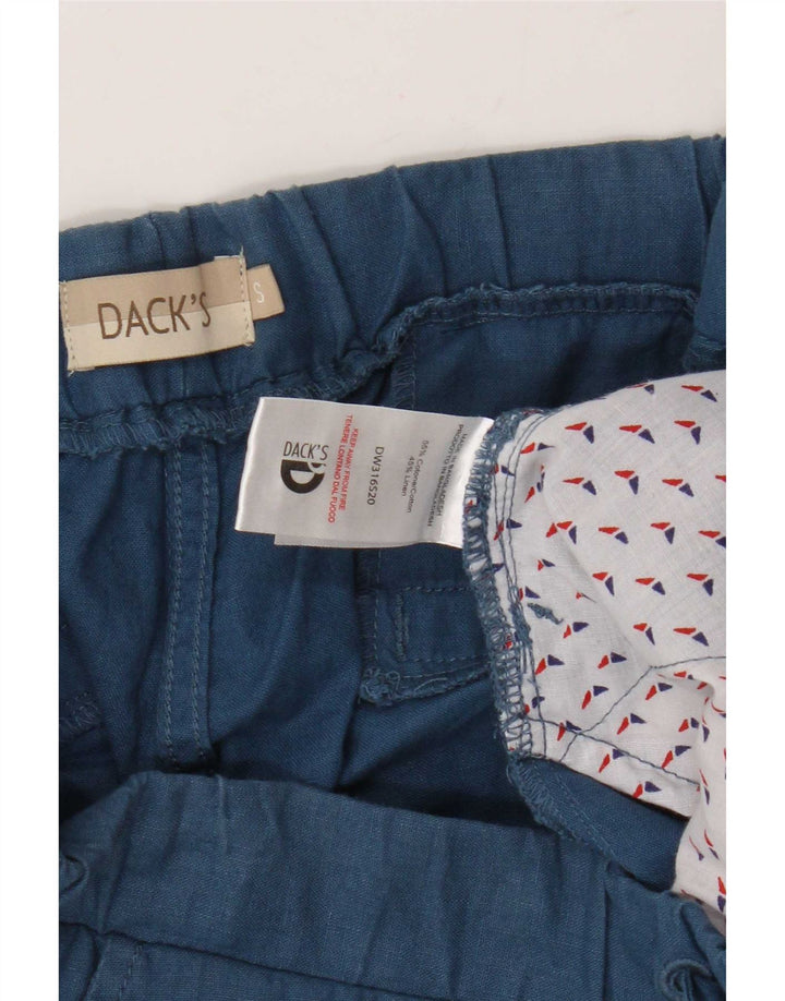 Dack's gerade Chino-Hose für Herren, Größe S, W32, L25, Blau, Baumwolle