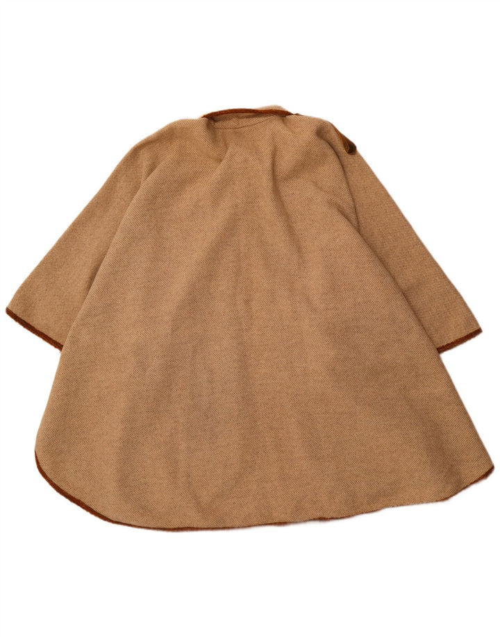 VINTAGE Poncho-Mantel für Damen, Einheitsgröße, Braun