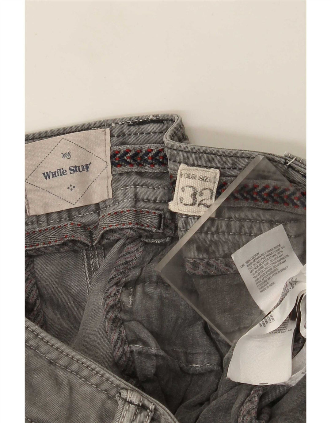 White Stuff Herren Cargoshorts W32 mittelgraue Baumwolle