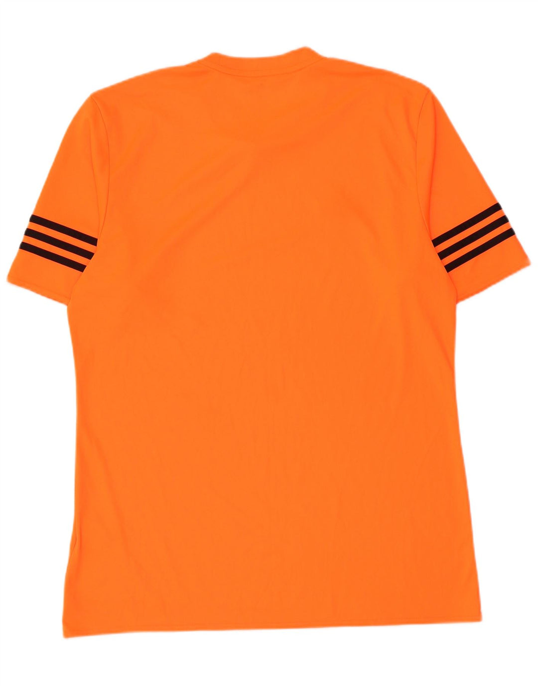 Adidas Climalite T-Shirt für Herren, groß, orange gestreift, Polyester
