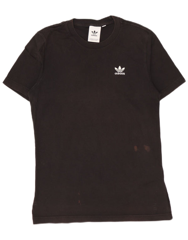 ADIDAS Herren T-Shirt Top Small Schwarz Baumwolle