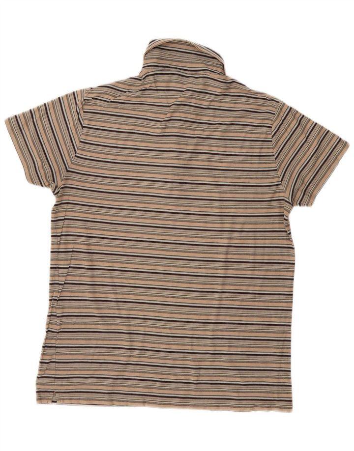 Marlboro Classics Herren-Poloshirt, groß, beige gestreift