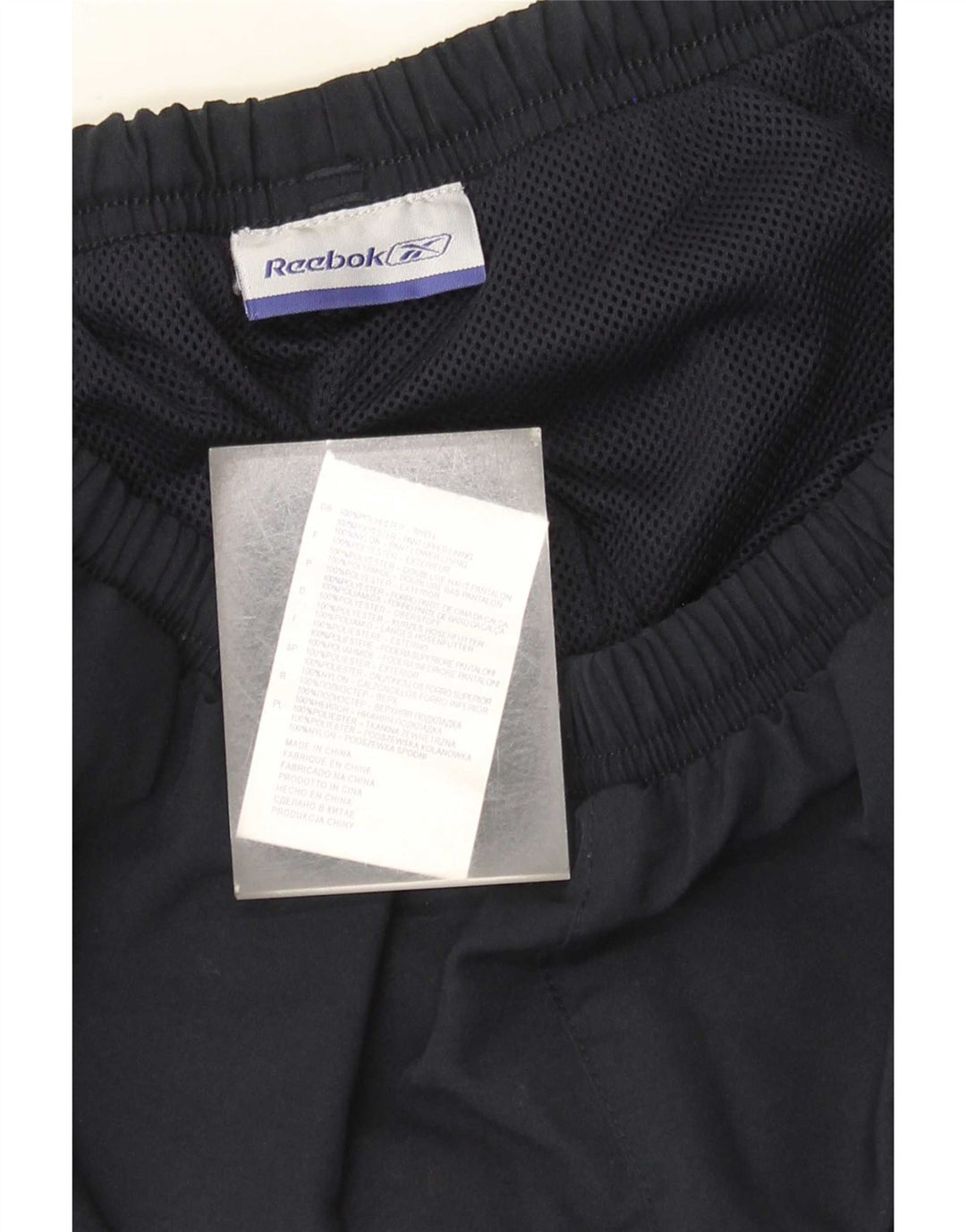 Reebok Herren-Trainingshose, Größe S, Marineblau, Polyester