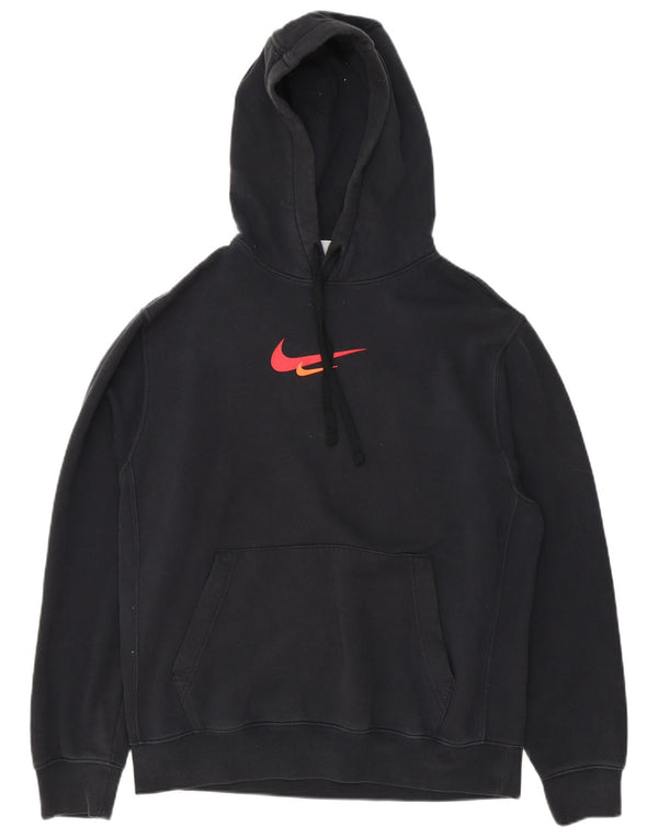 Nike Herren-Kapuzenpullover mit Grafik, mittelschwarz, Baumwolle
