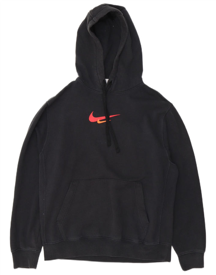 Nike Herren-Kapuzenpullover mit Grafik, mittelschwarz, Baumwolle