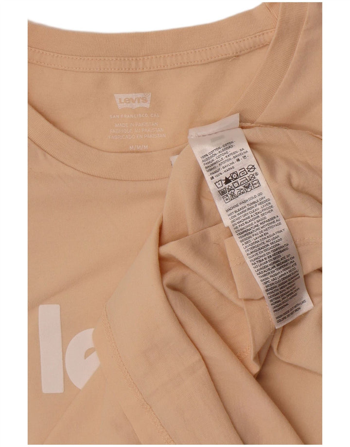 Levi's Damen-T-Shirt mit Grafik, UK 12, mittelbeige Baumwolle