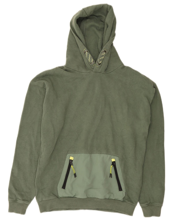 Marks & Spencer Kapuzenpullover für Jungen, 12–13 Jahre, Khaki, Baumwolle