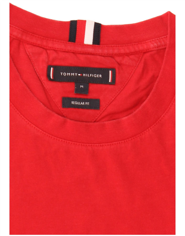 Tommy Hilfiger Herren T-Shirt mit normaler Passform, Mittelrot
