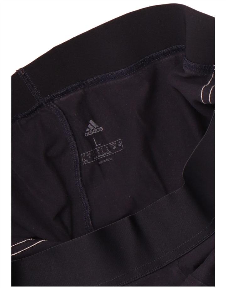Adidas Damen Leggings UK 16/18 Large Marineblau