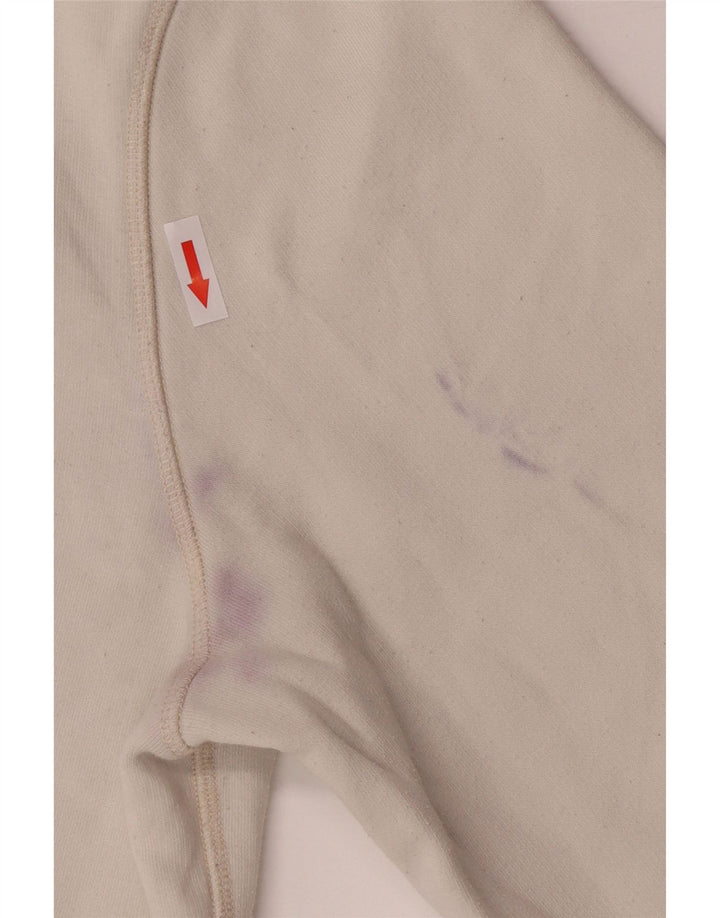 Jack Wills Herren-Sweatshirt mit Grafik, Größe L, aus weißer Baumwolle