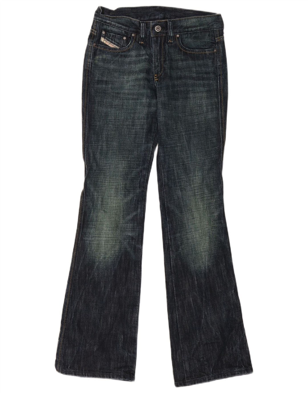 Diesel Damen Bootcut-Jeans W26 L31 Marineblaue Baumwolle