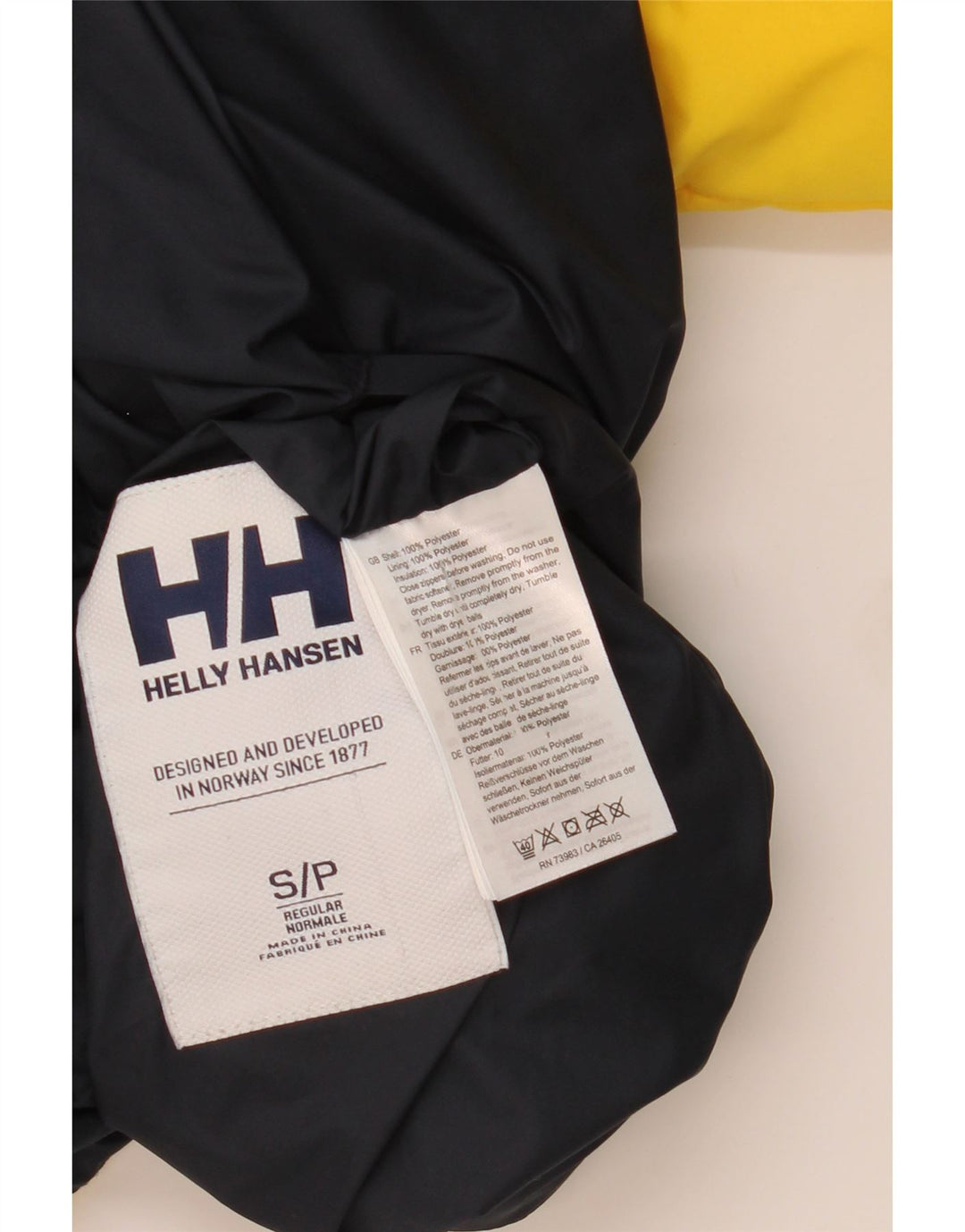 Helly Hansen Damen Reversible übergroße wattierte Jacke UK 10 Small Gelb