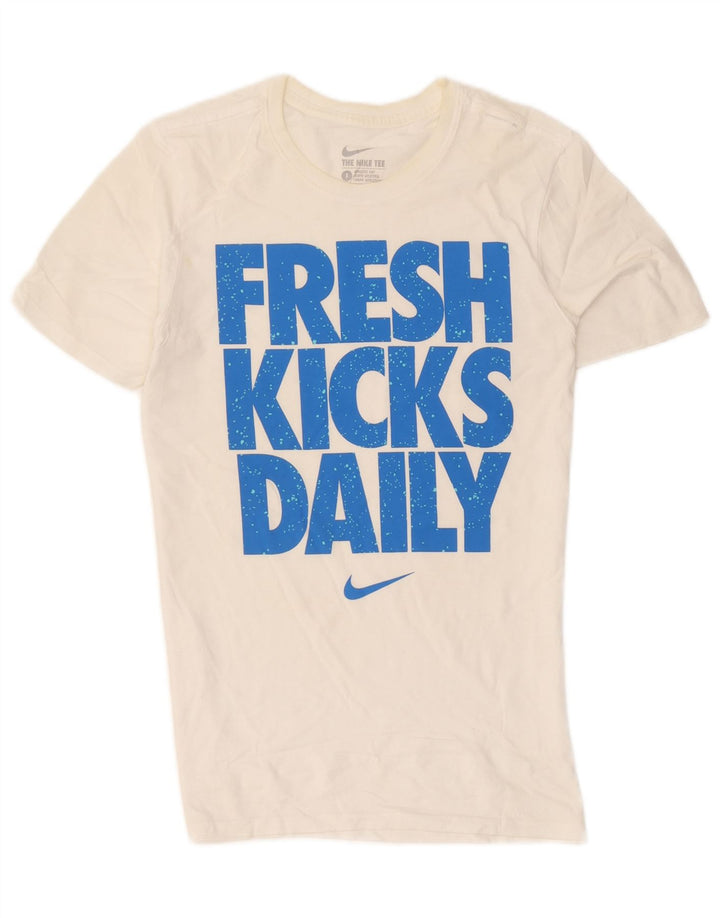 Nike Herren Athletic Cut Graphic T-Shirt Top Small Weiß