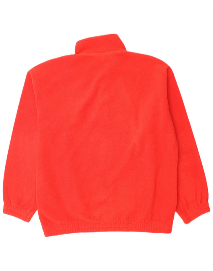 Fila Herren-Fleecepullover mit Knopfkragen, IT 48, mittelrot