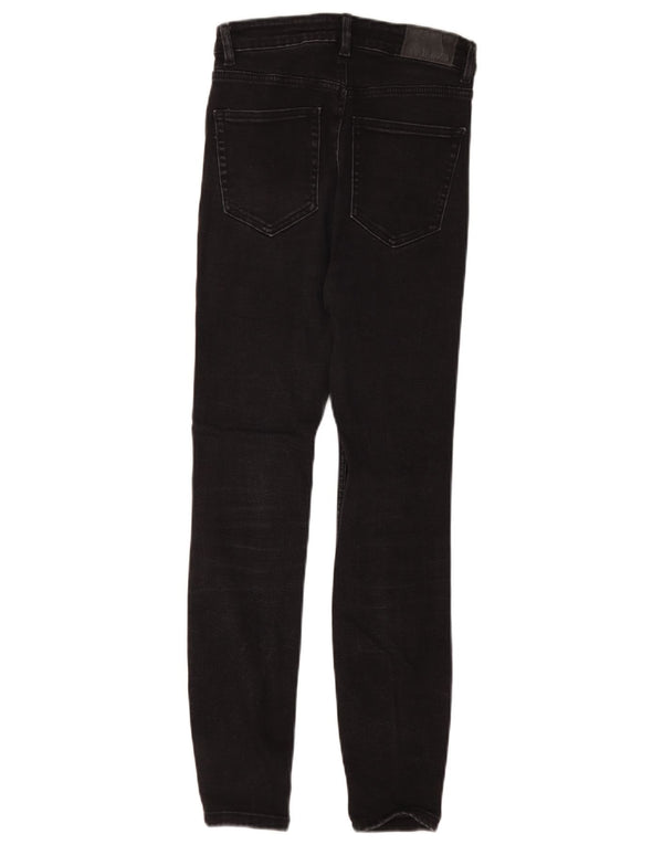 Zara Damen Skinny Jeans EU 36 XS W26 L26 Schwarze Baumwolle