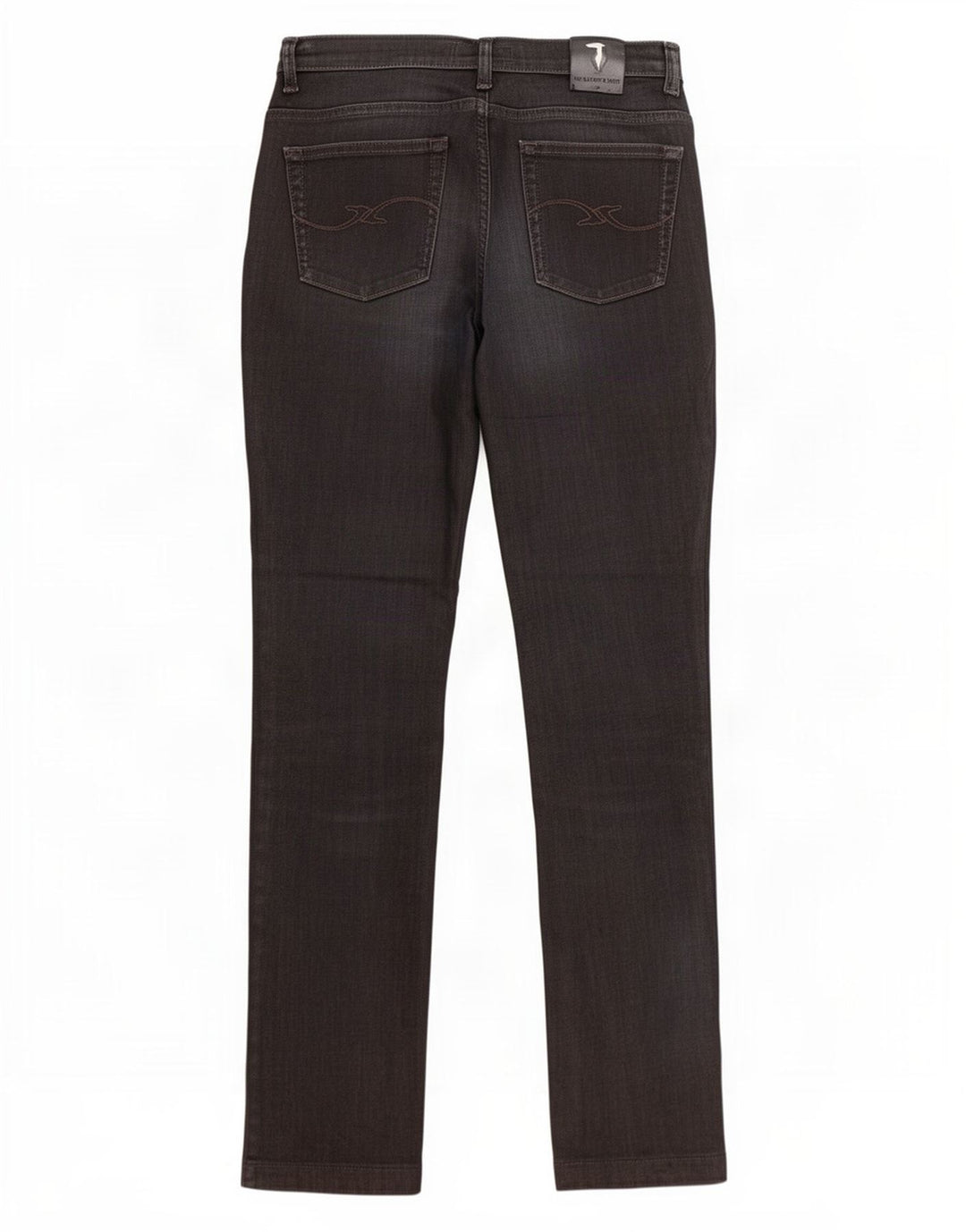 Trussardi Damen Straight Jeans W28 L28 Schwarz
