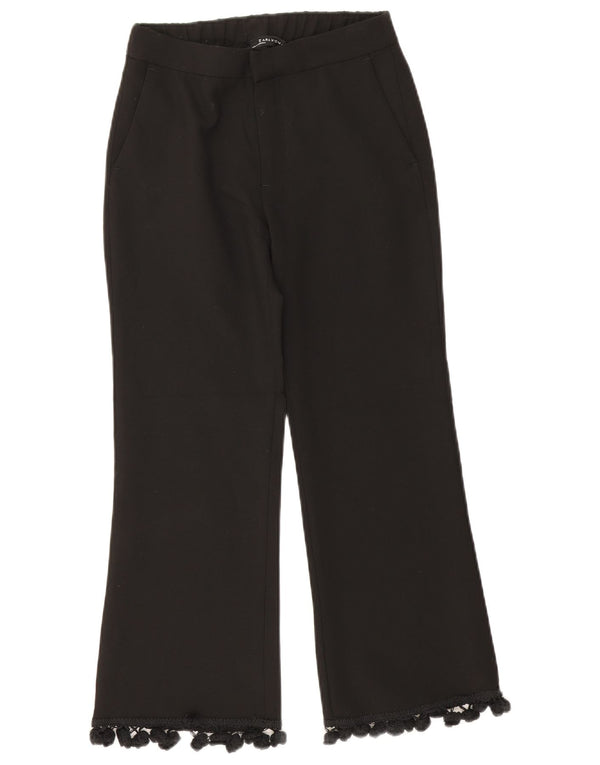 Zara Bootcut-Hose für Damen, XS, B24, L24, Schwarz, Polyester