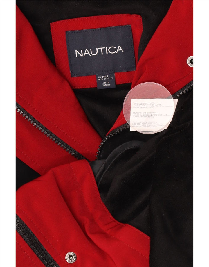 Nautica Damen Übergroße Bomberjacke UK 18 XL Schwarz Polyester