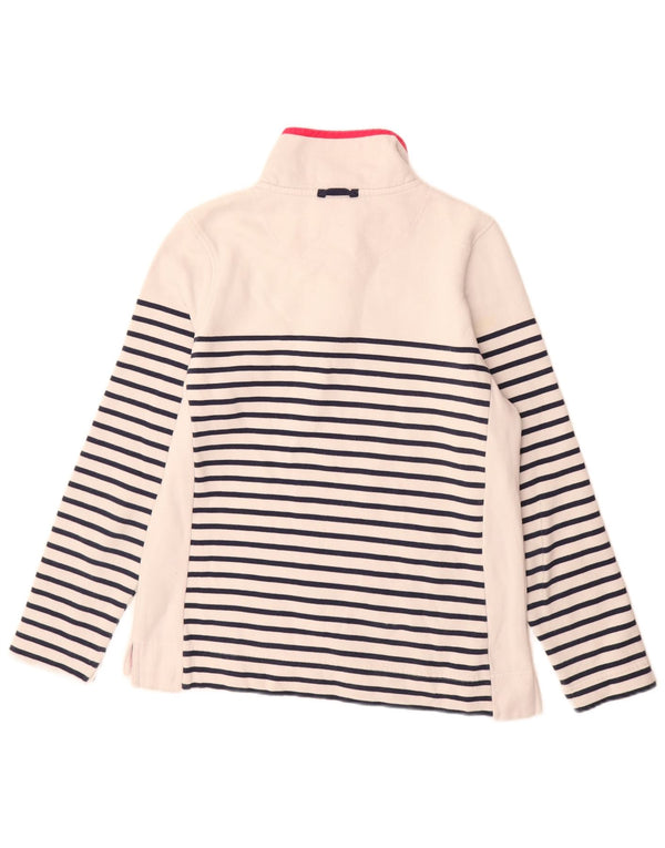 Crew Clothing Damen-Sweatshirt-Pullover, Gr. 10, Größe S, Weiß, gestreift