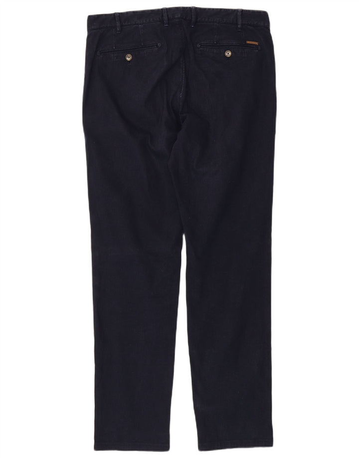 MASSIMO DUTTI Herren-Chinohose mit legerer Passform, EU 42, Größe L, W32, L32, Marineblau