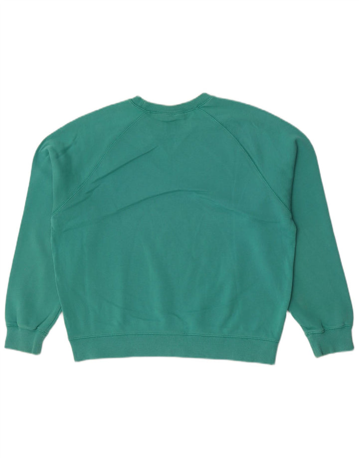 Carhartt Womens Oversized Sweatshirt Pullover UK 10 Small Grüne Baumwolle
