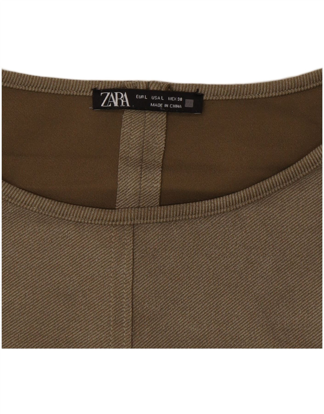 Zara Damen Etuikleid UK 16 Large Khaki