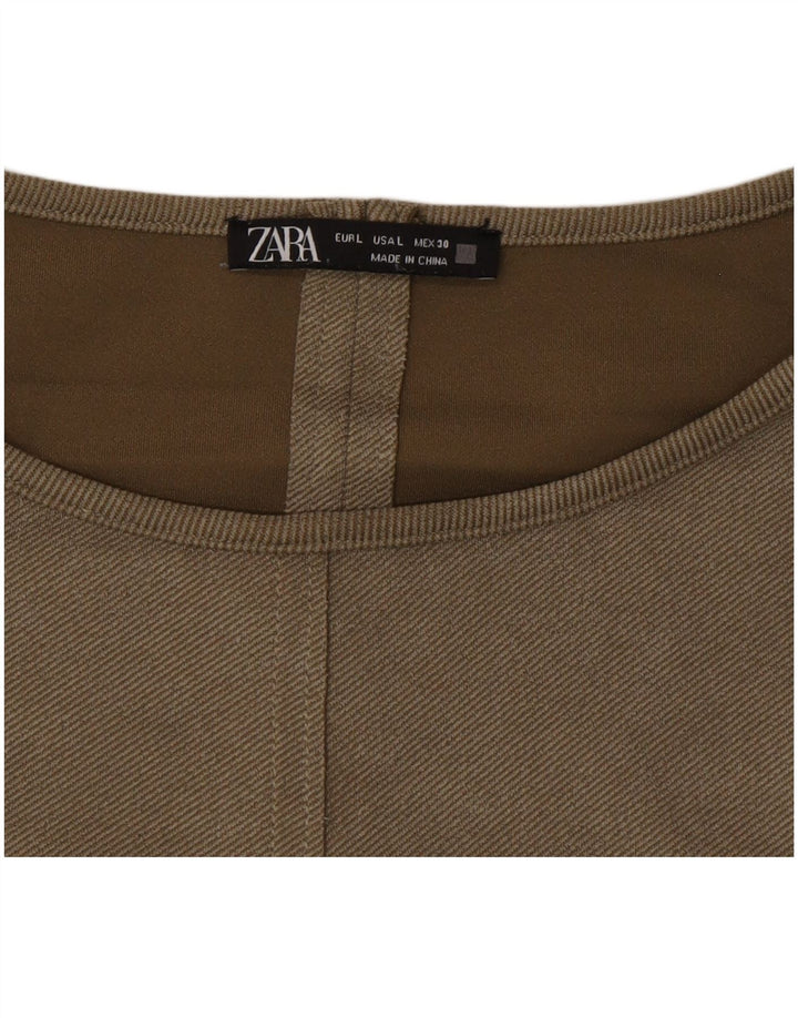 Zara Damen Etuikleid UK 16 Large Khaki