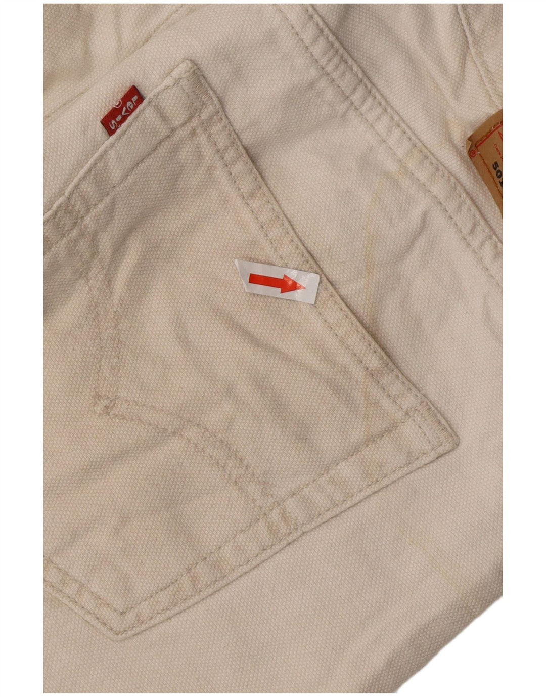 LEVI'S Herren 501 Straight Casual Hose W32 L30 Weiß