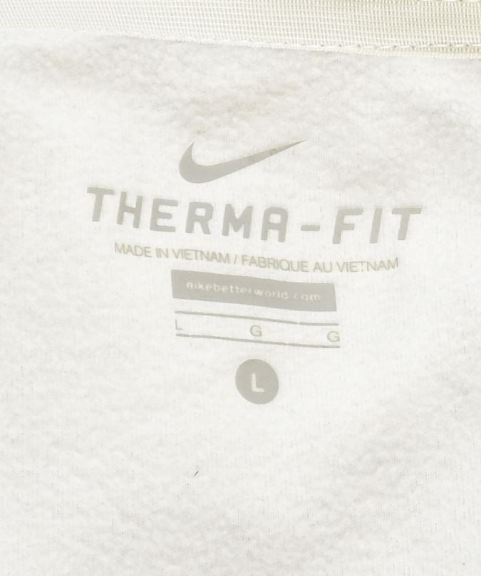 NIKE Damen Therma Fit Fleecejacke UK 14 Large Grau Polyester
