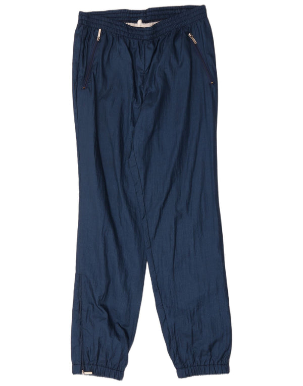 Vintage Herren Trainingshose Jogger IT 48 Medium Marineblau Polyamid