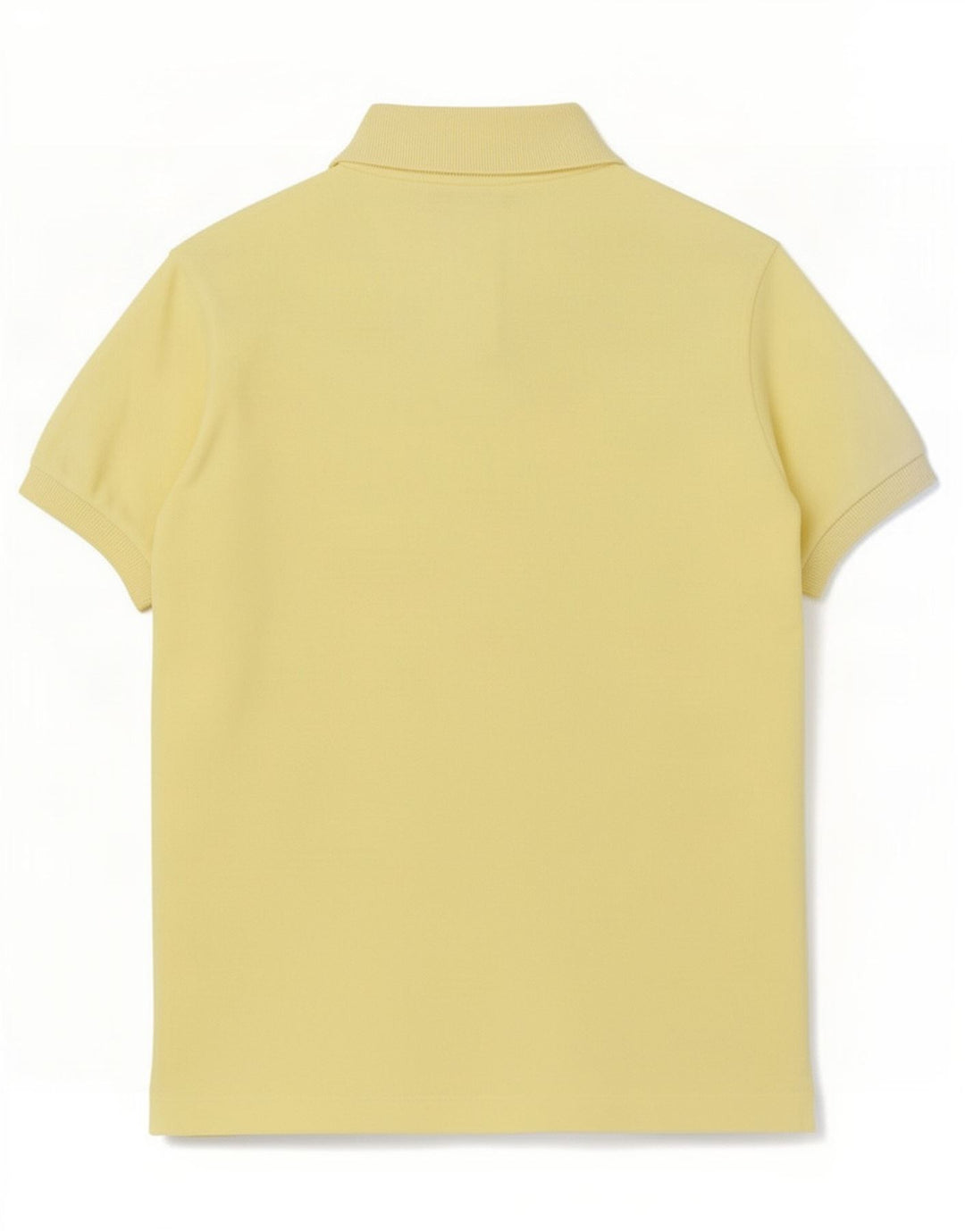 Lacoste Herren-Poloshirt, Größe 4, mittelgelbe Baumwolle
