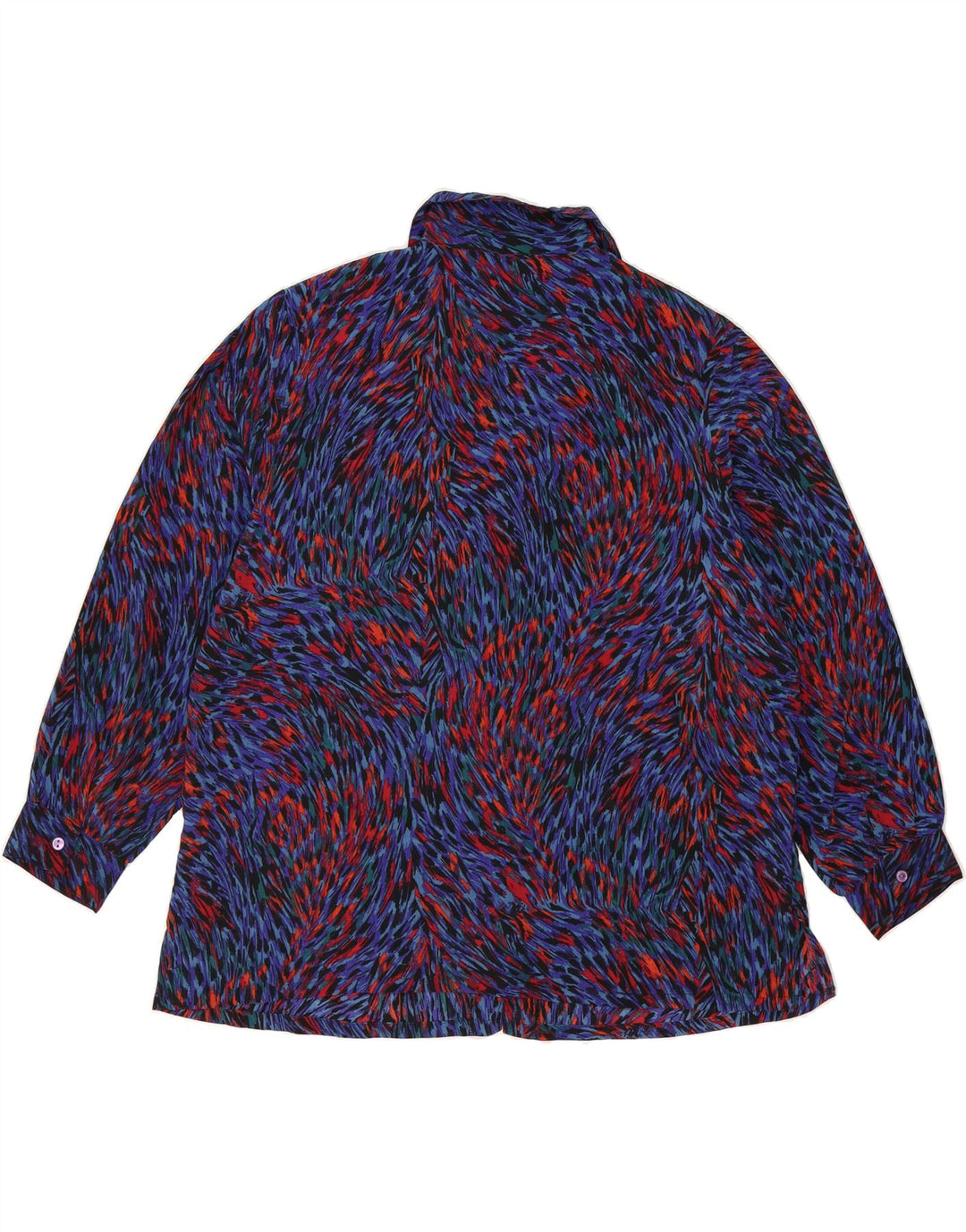 DONNKENNY Womens Abstract Pattern Shirt Blouse UK 18 XL Multicoloured Vintage Donnkenny and Second-Hand Donnkenny from Messina Hembry 