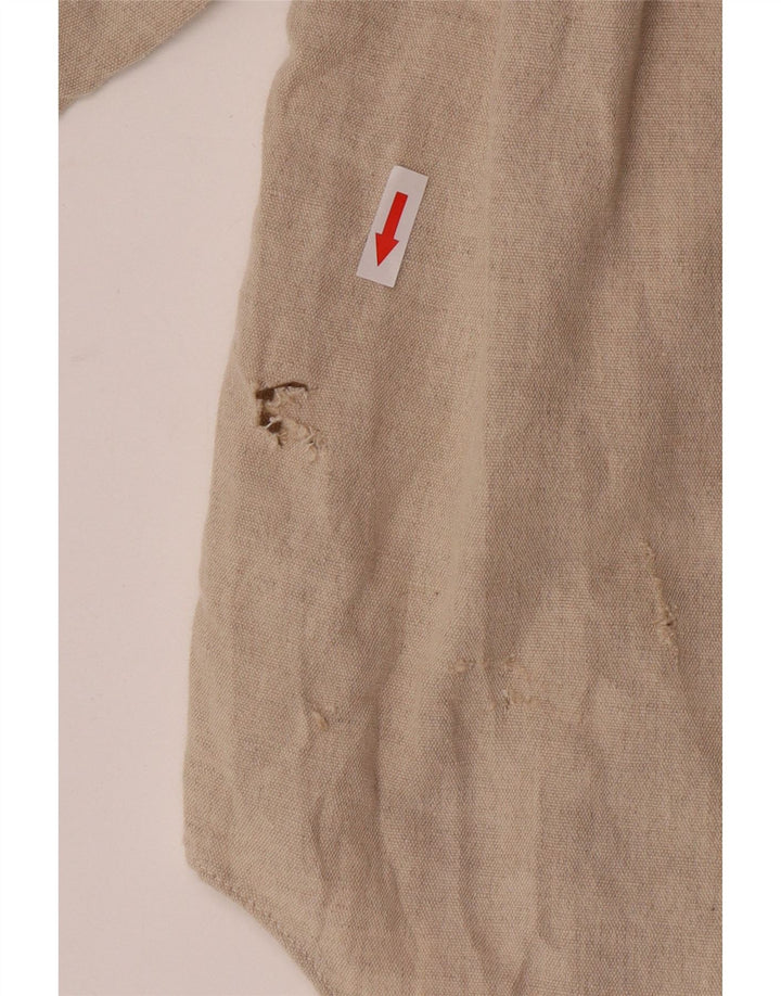 Energie Herrenhemd Large Beige Leinen