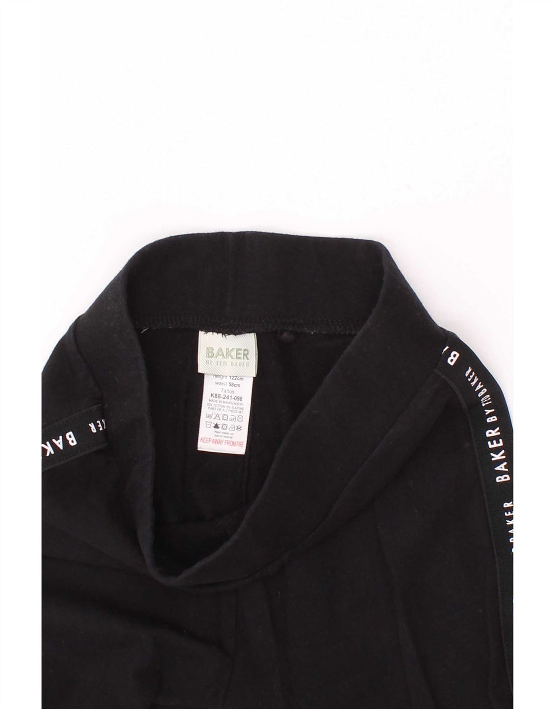Ted Baker Mädchen-Leggings mit Grafik, 6–7 Jahre, schwarze Baumwolle
