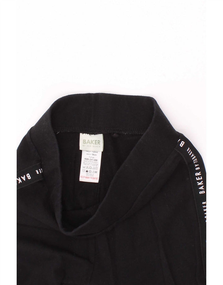 Ted Baker Mädchen-Leggings mit Grafik, 6–7 Jahre, schwarze Baumwolle