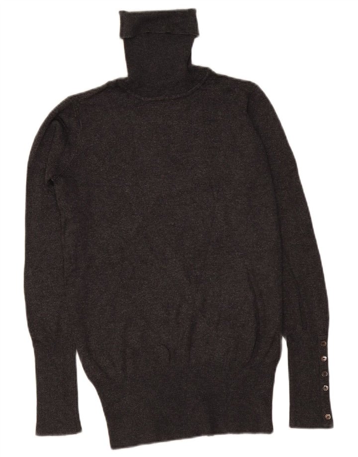 Zara Damen-Pullover mit Rollkragen, Gr. 10, Größe S, grau, Viskose