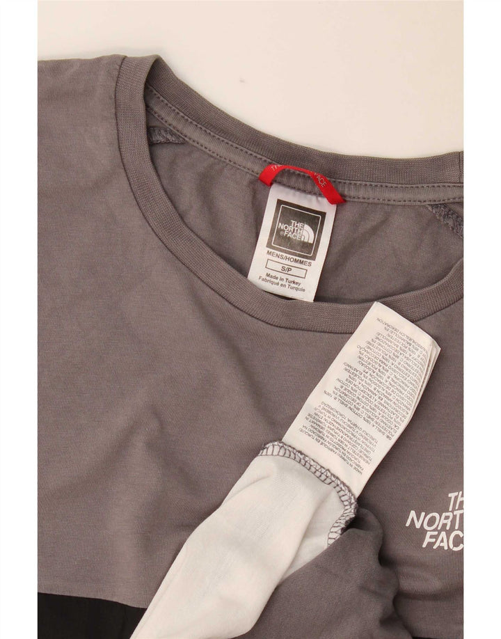 The North Face Herren-T-Shirt mit normaler Grafik, Größe S, Grau, Farbblock