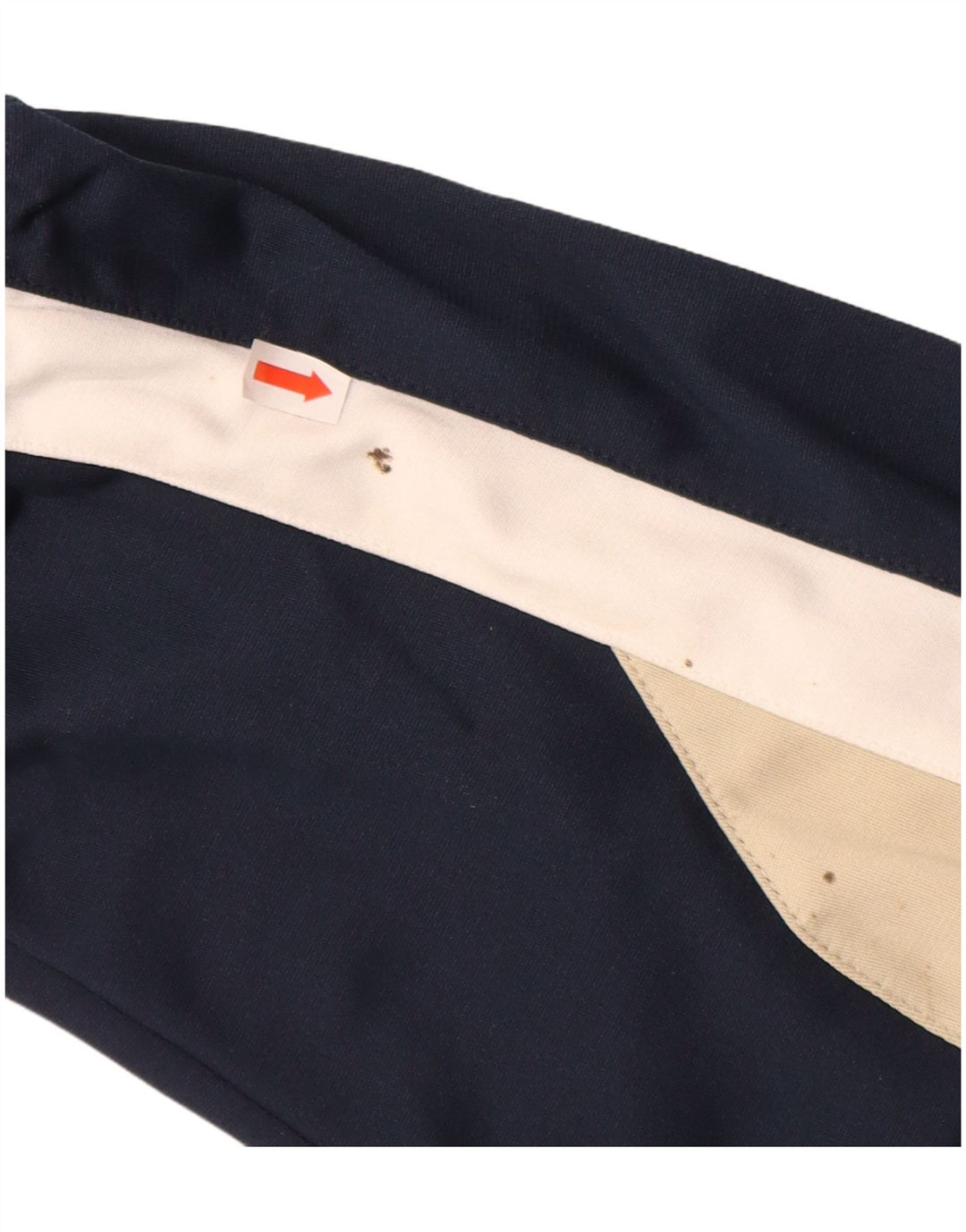 REEBOK Herren-Trainingsanzug-Oberteil, mittleres marineblaues Farbblock-Polyester