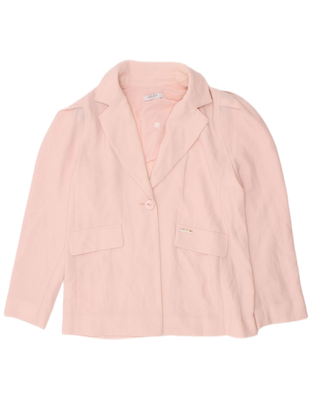 Liu Jo Mädchen-Blazerjacke mit 1 Knopf, 7–8 Jahre, rosa, Polyester