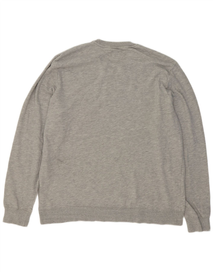 Champion Herren-Sweatshirt mit Grafik, 2XL, grau meliert, Baumwolle