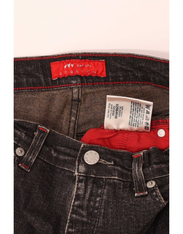 Marks & Spencer Damen Per Una Bootcut Jeans UK 8 Small W26 L32 Graue Baumwolle