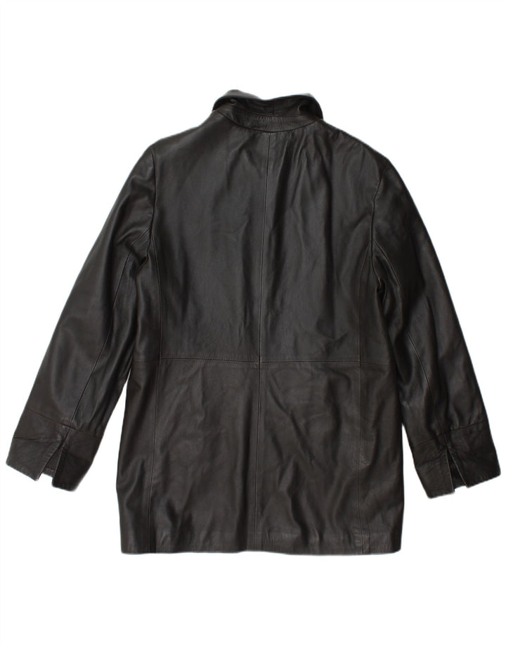 Vintage Damen Lederjacke UK 14 Mittelbraunes Leder