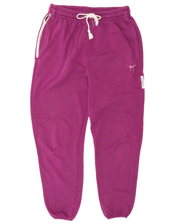 Nike Damen Dri Fit Trainingshose Jogger UK 14 Mittellila