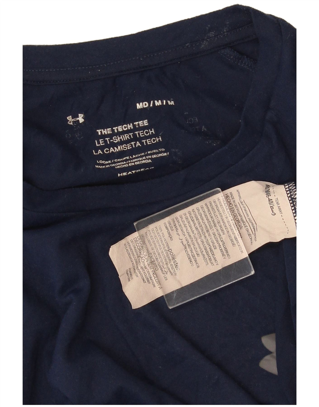 UNDER ARMOUR Herren T-Shirt Top Medium Marineblau Polyester