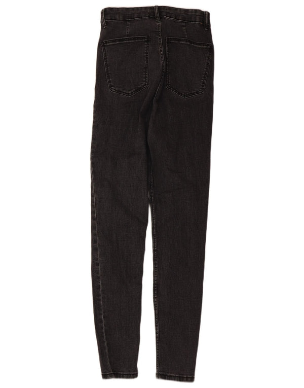 Zara Damen High Waist Skinny Jeans EU 36 XS W26 L28 Grau