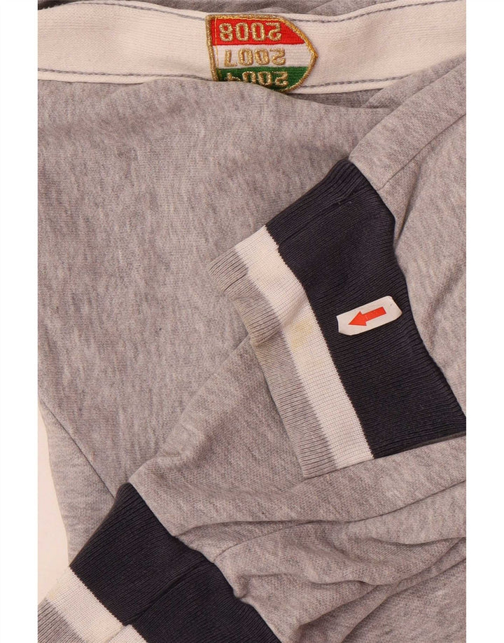 Champion Herren-Sweatshirt mit grafischem Reißverschluss, 2XL, Grau, Farbblock