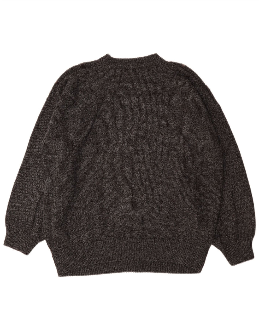 Vintage Herren Rundhalspullover Pullover 2XL Grau gestreift